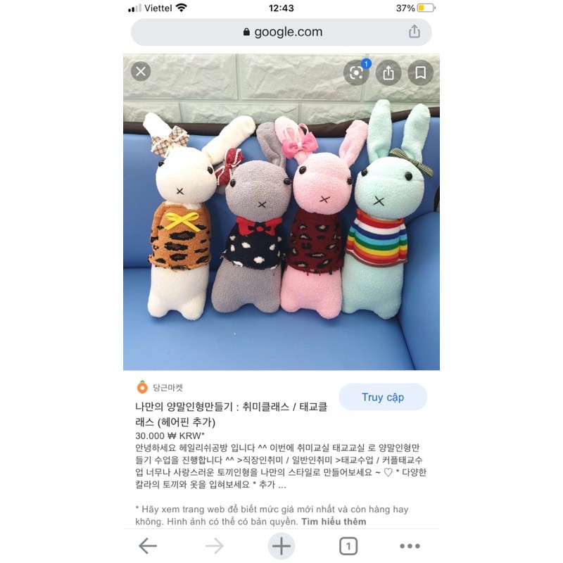 Búp bê vải handmade