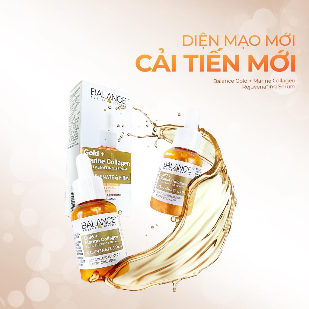 Tinh Chất Dưỡng Da Căng Bóng, Ngừa Lão Hóa Balance Gold + Marine Collagen Serum 30ML