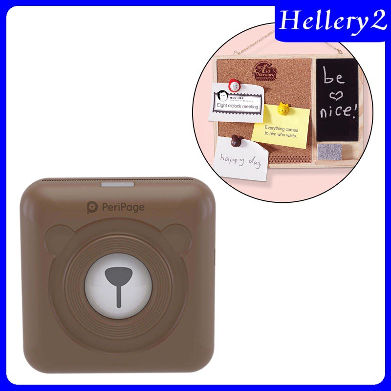 [HELLERY2] Bluetooth Thermal Printer 203DPI Sticker Tag Memo Mobile Printer