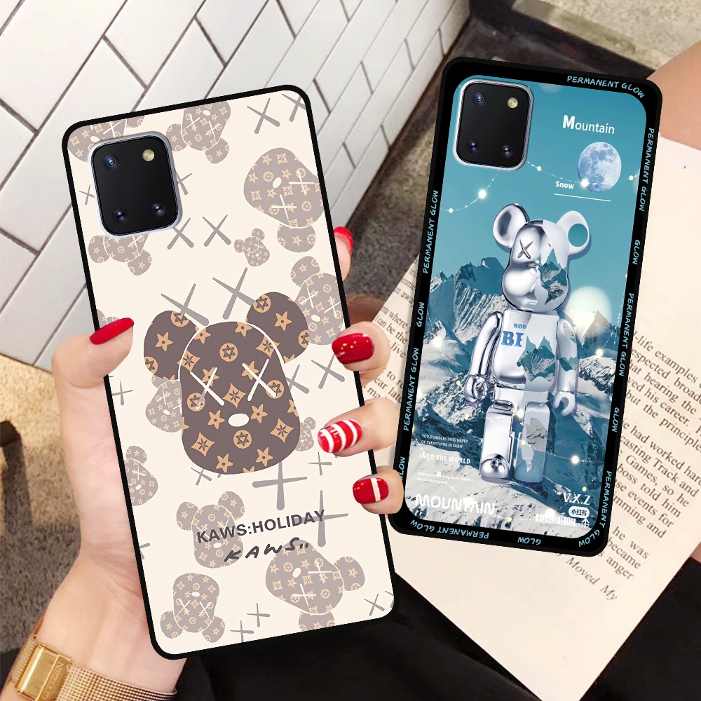 Ốp lưng Samsung Note 10 Lite - S10 Lite in hình họa tiết Mountain, Be@rbrick dễ thương (T13 - T18)