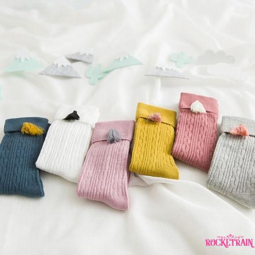 Tất đầu gối chất Cotton cho bé gái