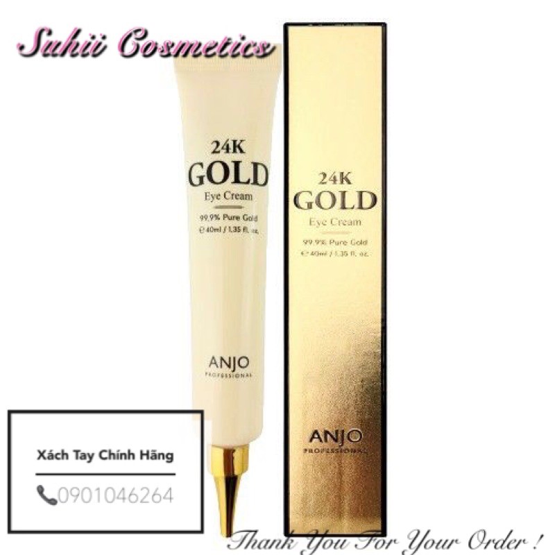 Kem Mắt  lChống Nhăn Và Thâm Quầng Mắt ANJO 24K Gold 40ml