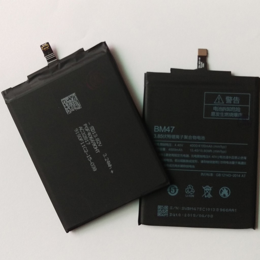 Pin Xiaomi Redmi 4X (BM47) dung lượng 4100mAh Zin / Pin Xiaomi Redmi 3 (BM47)