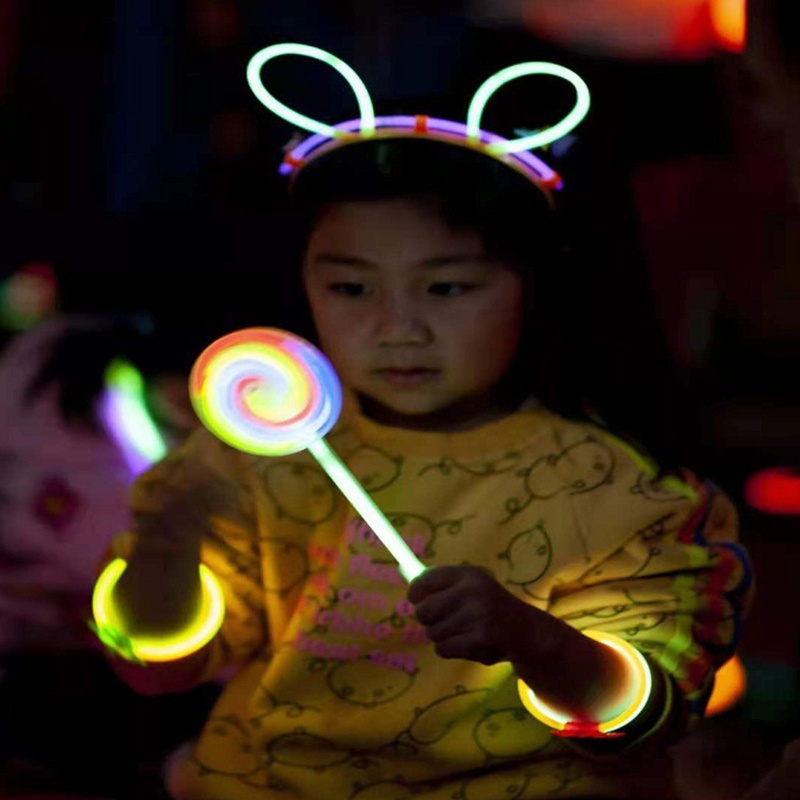Gậy đồ chơi phát sáng hình cây kẹo mút mini thời trang trang trí đẹp mắt dành cho đầm công chúa trẻ em