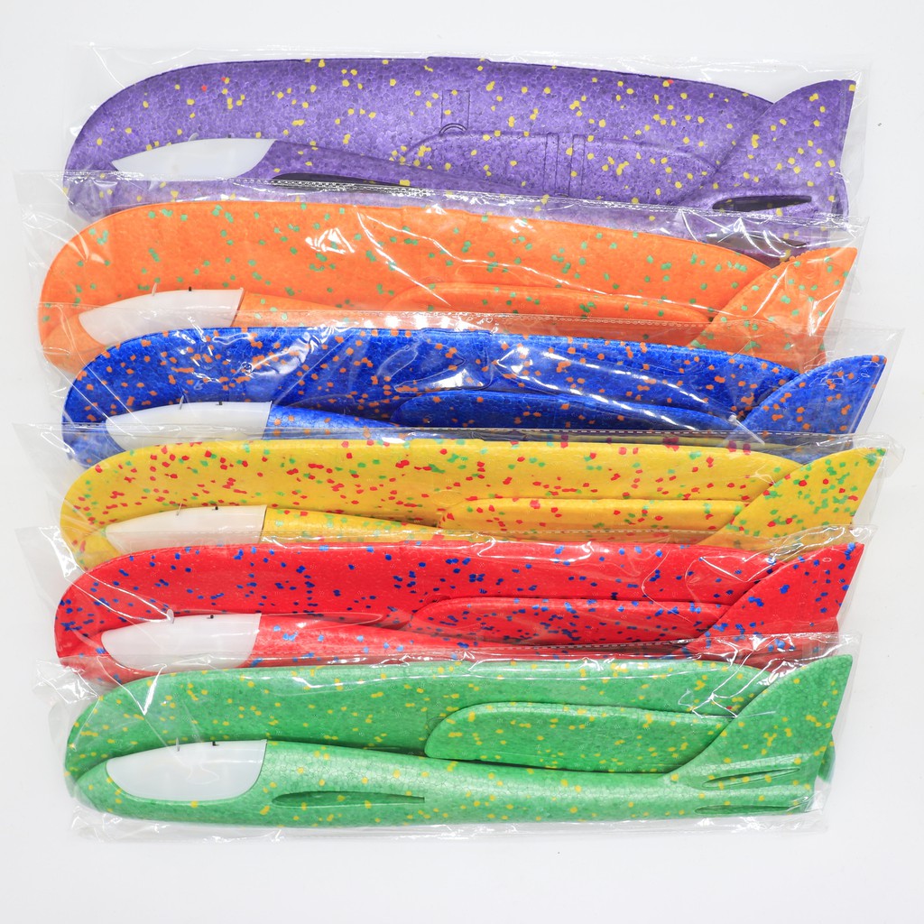 Máy bay xốp loại lớn 48cm x có đèn LED nhấp nháy 3 chế độ