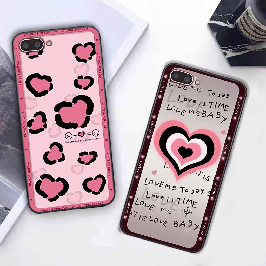 Ốp lưng Oppo A3S / A1K hình hoa vẽ, thời trang, black pinkkk đẹp - Giá tốt nhất - Hàng cao cấp