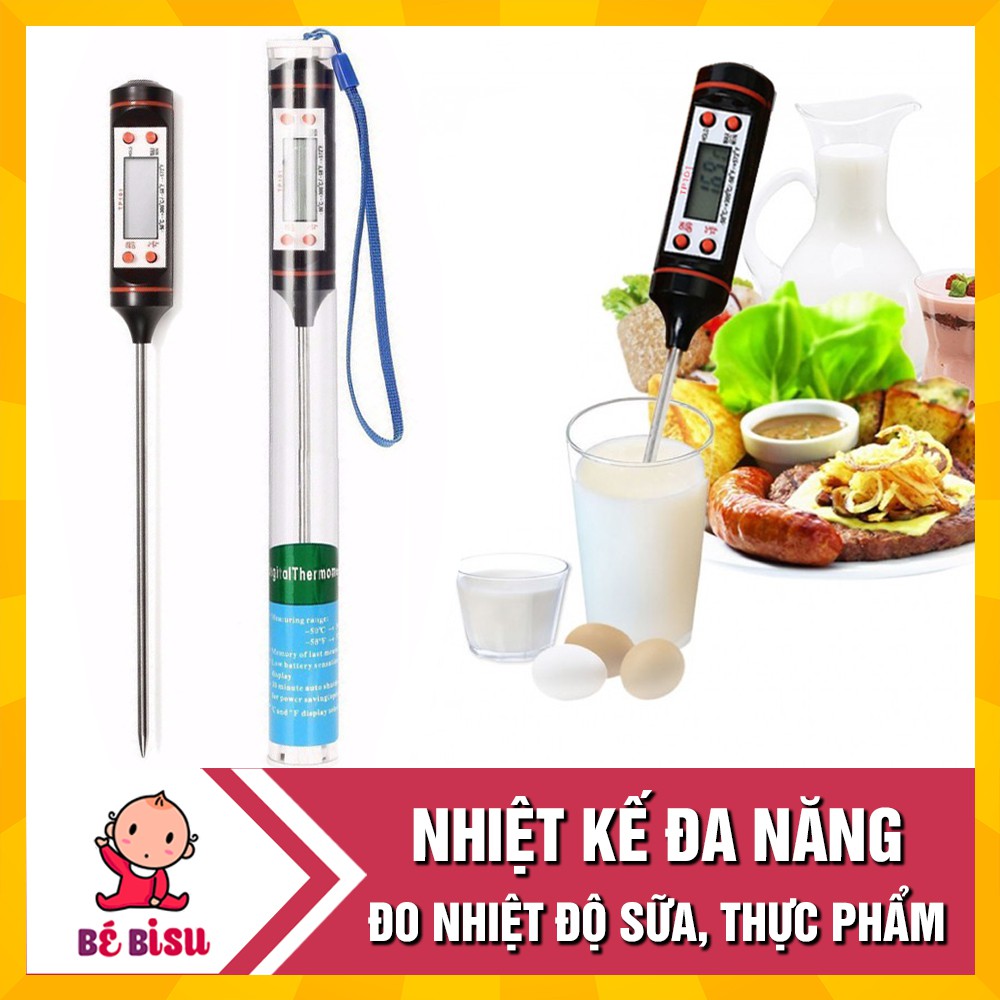 Nhiệt kế điện tử đa năng- đo nhiệt độ nước, sữa, thực phẩm