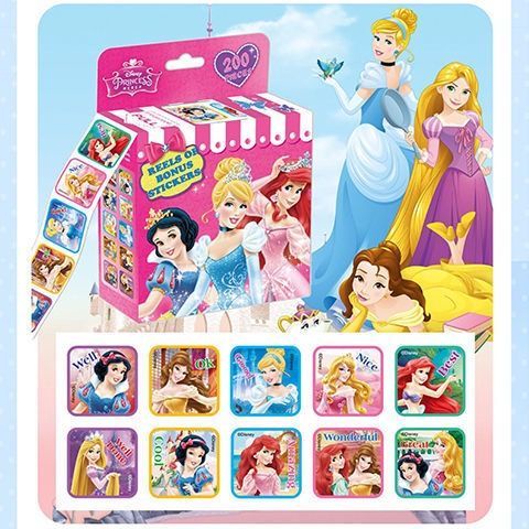 Set 200 Tấm Hình Dán Hoạt Hình Disney Xinh Xắn