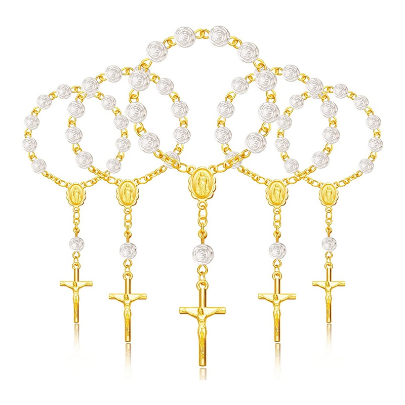 Bộ 30 Hạt Rosary Acrylic Rosary Mini Chữ Thập Cho Bữa Tiệc Cộng Sản Đầu Tiên