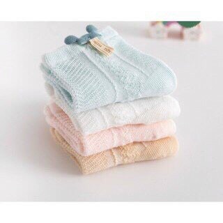 Tất Lưới MICKEY Cotton Mềm Mại Cho Bé Sơ Sinh Có Size Từ 0 Đến 3 Tuổi Babibu - TLGT