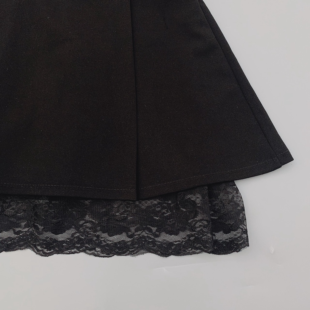 Chân váy nữ ngắn xòe tầng phối chân ren xinh đẹp CV411 SUTANO | BigBuy360 - bigbuy360.vn