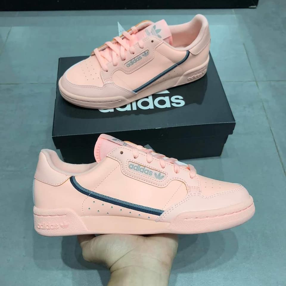 Giày Adidas Continental Clear Orange 🔥FREESHIP🔥 Giày Nữ Adidas Thời Trang Hằng Ngày Màu Hồng Cực Dễ Thương - [F97508]