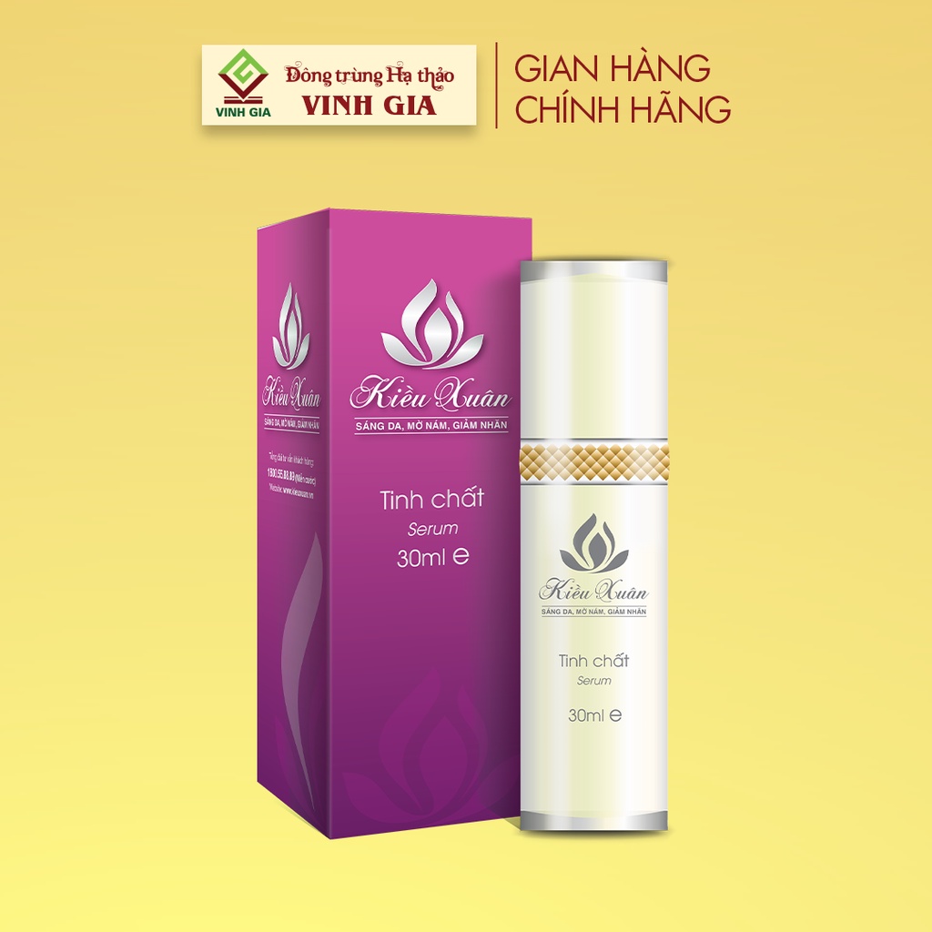 Tinh Chất Serum KIỀU XUÂN Giúp Trắng Da, Mờ Nám, Cung Cấp Ẩm Và Các Dưỡng Chất Cần Thiết Cho Da Dung Tích 30ml