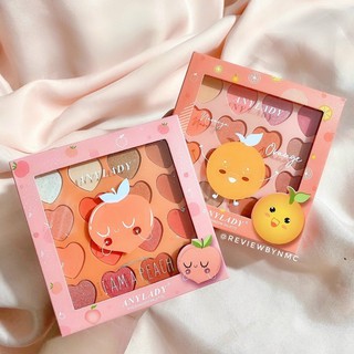 Bảng mắt 16 ô Trái Tim Any Lady Peach và Orange