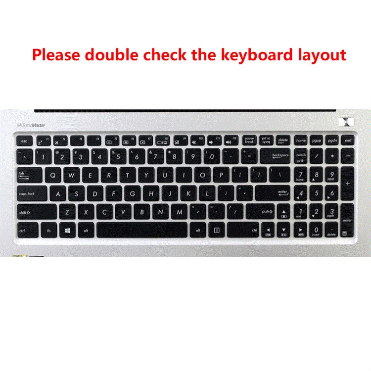 Miếng Dán Bàn Phím Silicon Mềm Siêu Mỏng Cho Laptop Asus R556L R557L K555L X550D A550J 15.6 Inch