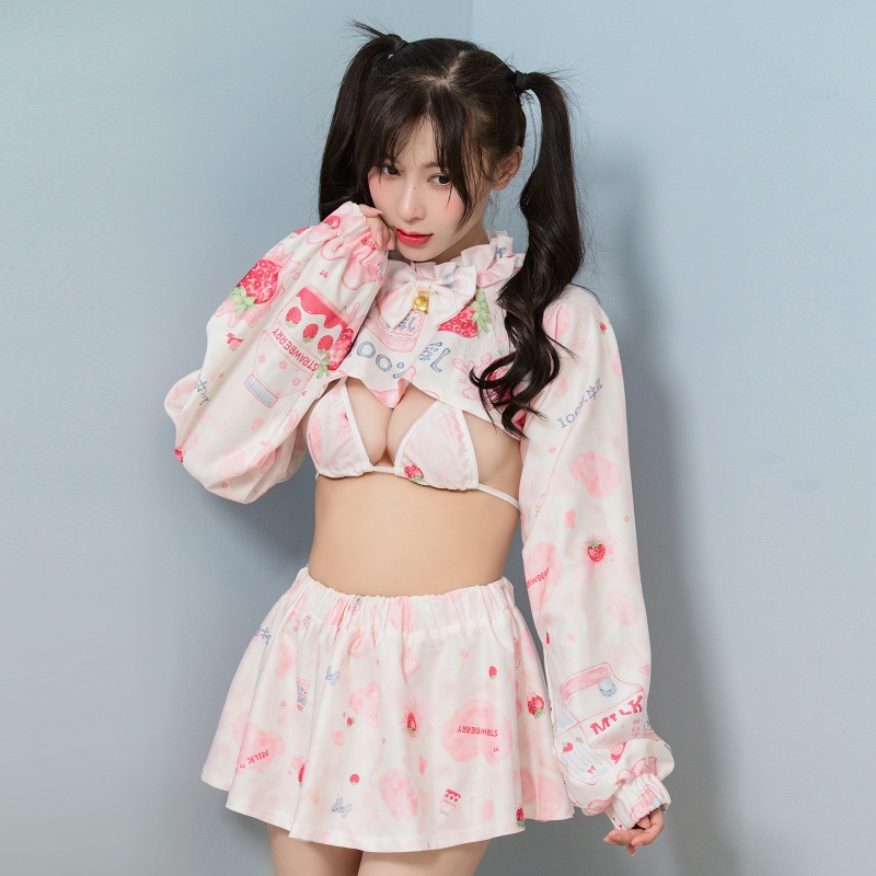Bộ Trang Phục Hóa Trang Cô Hầu Gái Dễ Thương Phong Cách Lolita