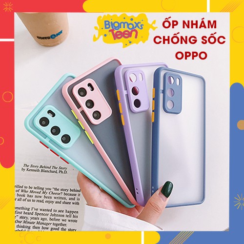 Ốp lưng Oppo A15/A54/Reno5/A5S/A3S/A5 2020/A9 2020/A91/A92/RENO 4/A31 nhám chống bẩn, bảo vệ camera màu pastel #27 #17