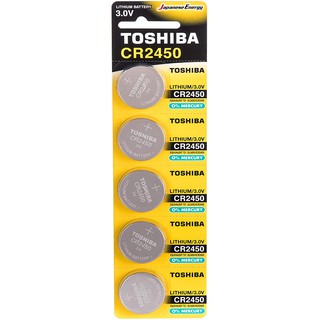 Pin Nút CR2450 Lithium 3V, Hiệu Toshiba CR 2450 CP-5