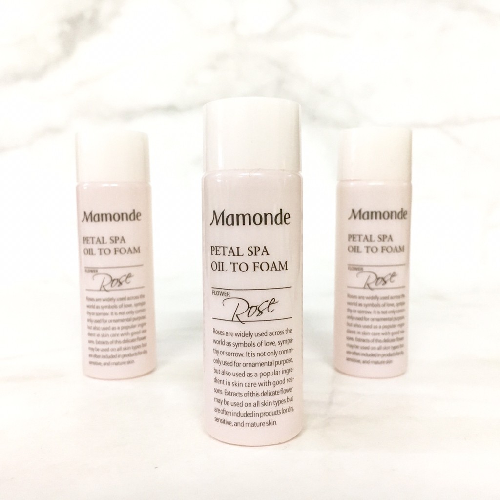 Sữa rửa mặt trắng da Mamonde Petal Spa Oil to Foam Minisize 25ml