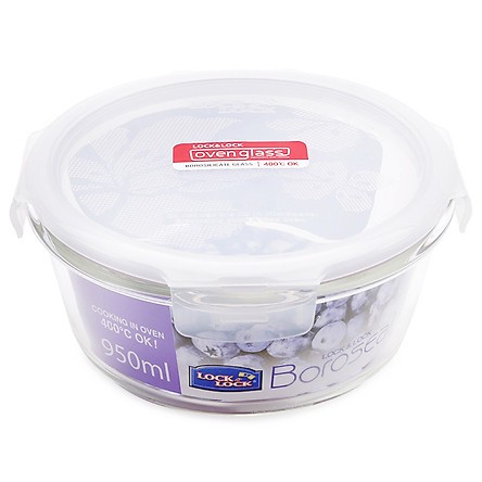Hộp đựng cơm thủy tinh cao cấp Lock&amp;lock 900ml