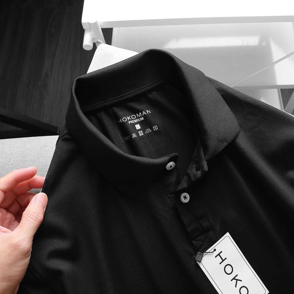 Áo thun nam cao cấp áo polo men chuẩn đen trơn đủ màu vải chất lượng