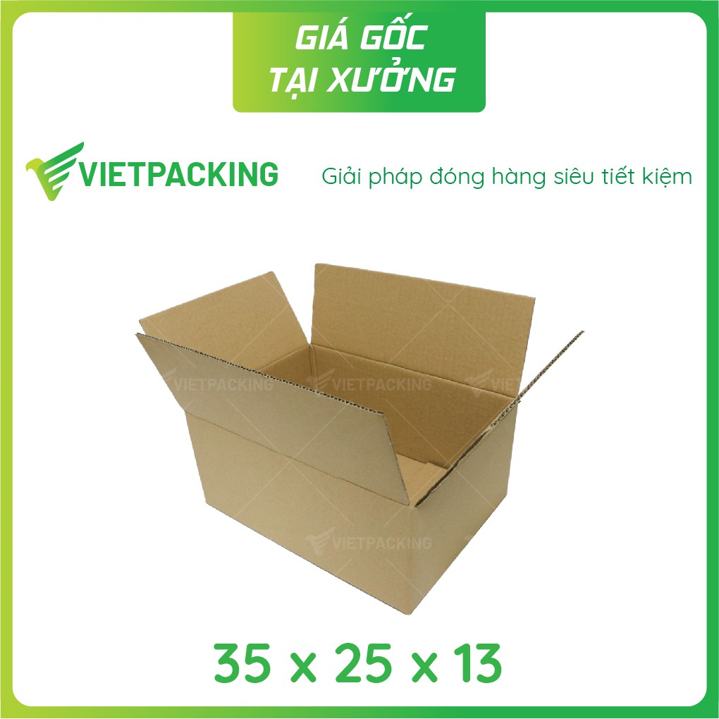 35x25x13 - 25 hộp carton đóng gói hàng V197