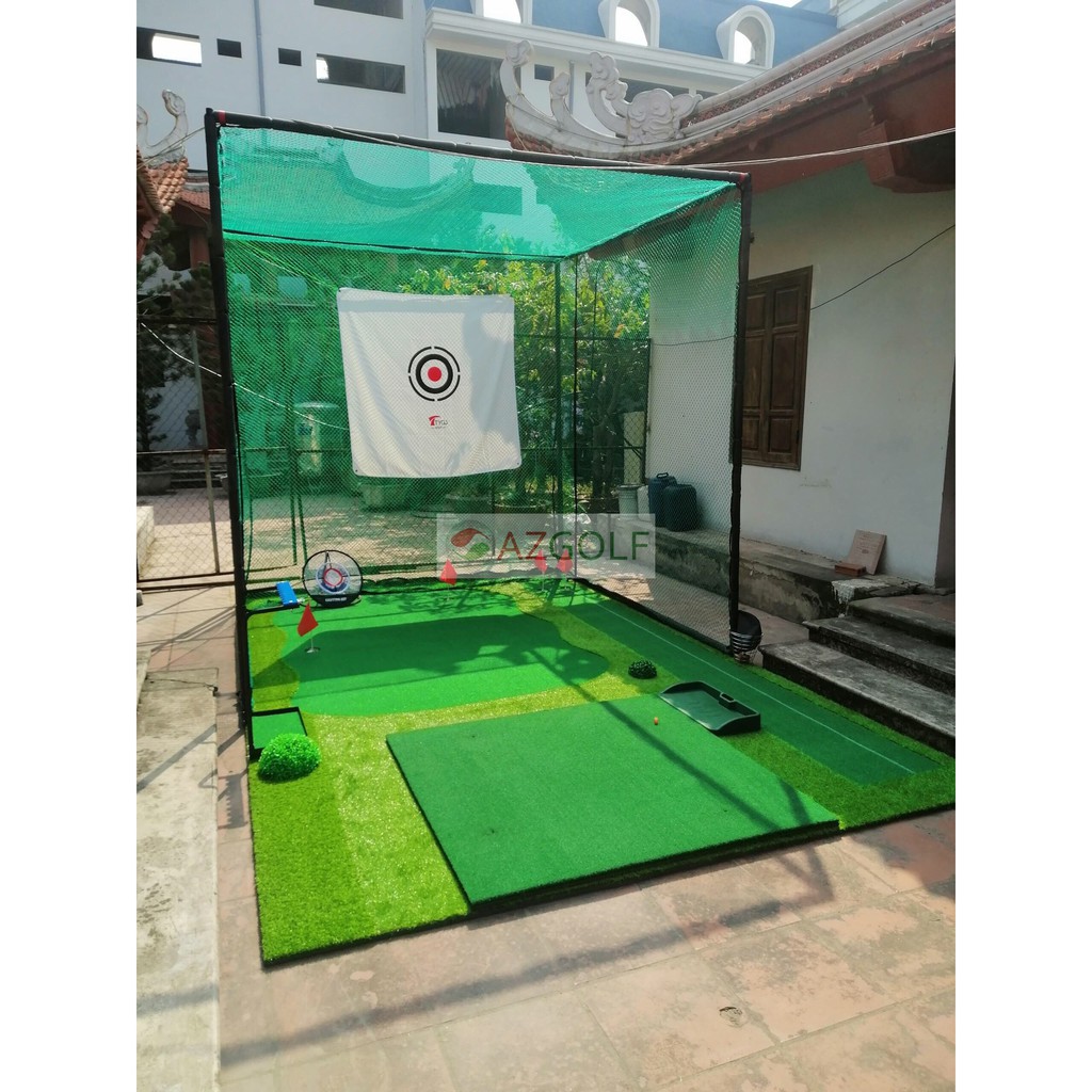 KHUNG LƯỚI TẬP GOLF SWING 3M X3M X3M - GIÁ CỰC TỐT - TẶNG TEE CAO SU VÀ BÓNG GOLF