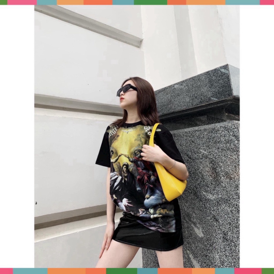 Áo thun MIKENCO Angel Devi, kiểu dáng unisex, cotton dày dặn, cộc tay cổ tròn trend hè 2022 | BigBuy360 - bigbuy360.vn