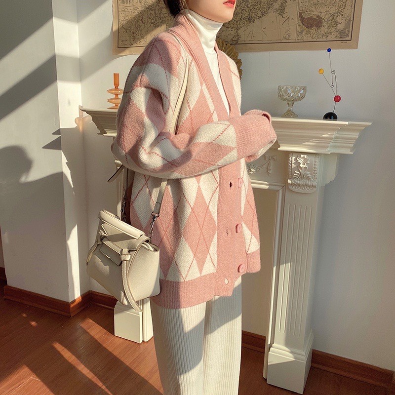 Áo khoác len cardigan có bigsize áo khoác thổ cẩm Quảng Châu dày ấm Bigzone | BigBuy360 - bigbuy360.vn