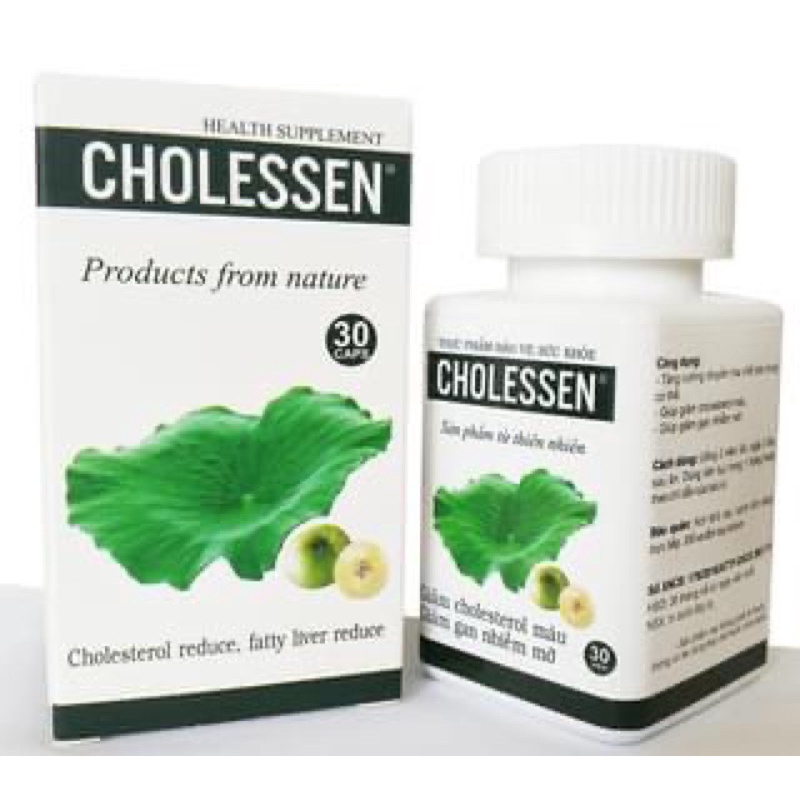 Viên CHOLESSEN hỗ trợ thừa cân,mỡ máu cao,gan nhiễm mỡ