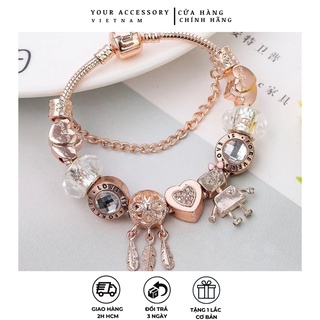  Vòng tay nữ mạ bạc 925 kiểu Pandora  cao cấp YA42  YOUR ACCESSORY VIETNAM  