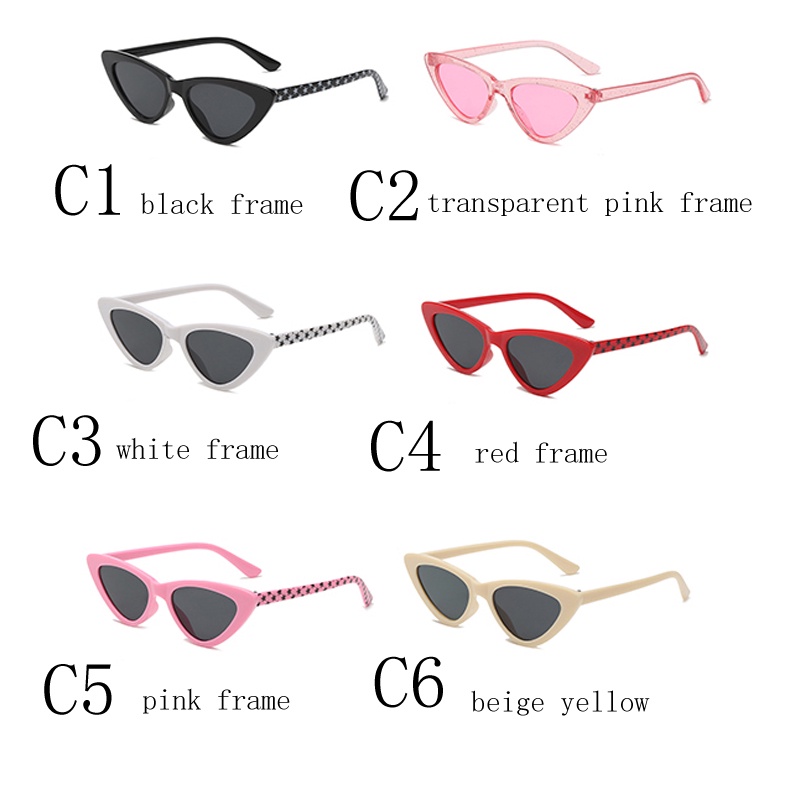 Kính Mát Hình Mắt Mèo Chống Tia UV Phong Cách Âu Mỹ Mới