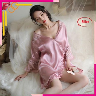 [Hàng Loại 1] Áo choàng ngủ gợi cảm chất cao cấp mềm mịn A615-áo choàng ngủ phi lụa