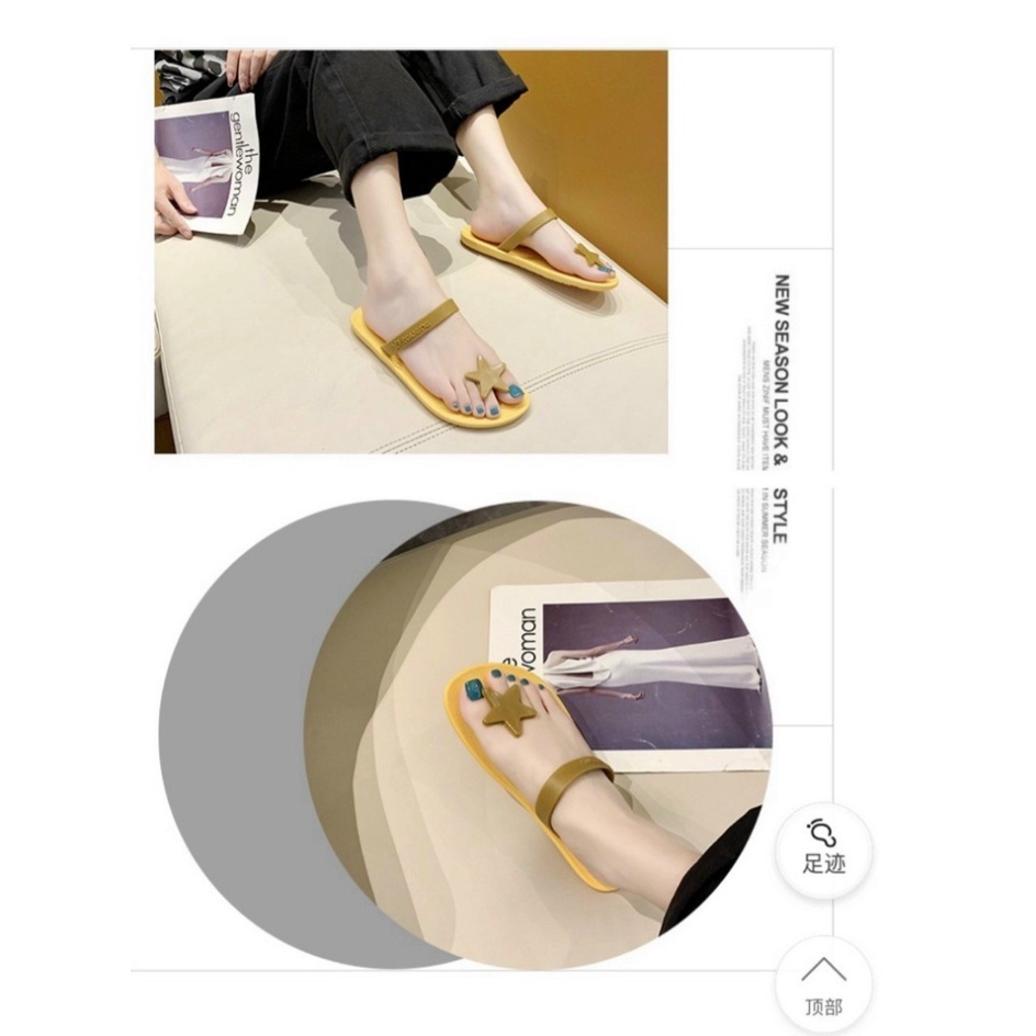 Dép sandal nữ xỏ ngón Dép Tông Nữ hình ngôi sao siêu cute