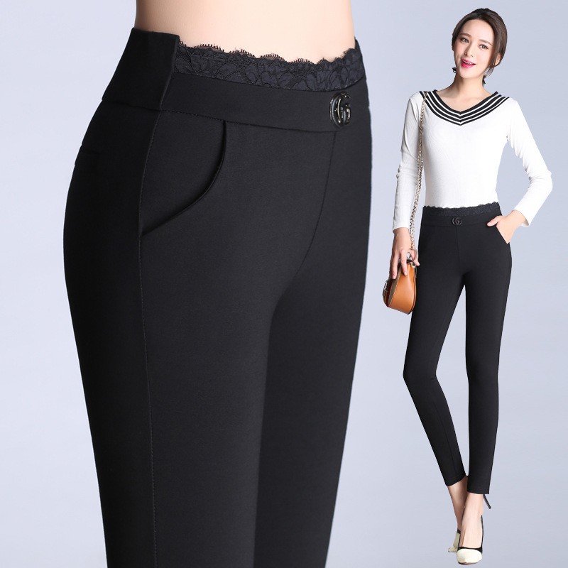 QUẦN TREGGING CẠP PHỐI REN TÔN DÁNG CỰC CHUẨN