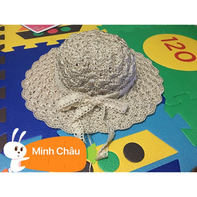 Mũ vành tiểu thư cho bé handmade