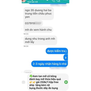 Kem  tan  mỡ cô  bông