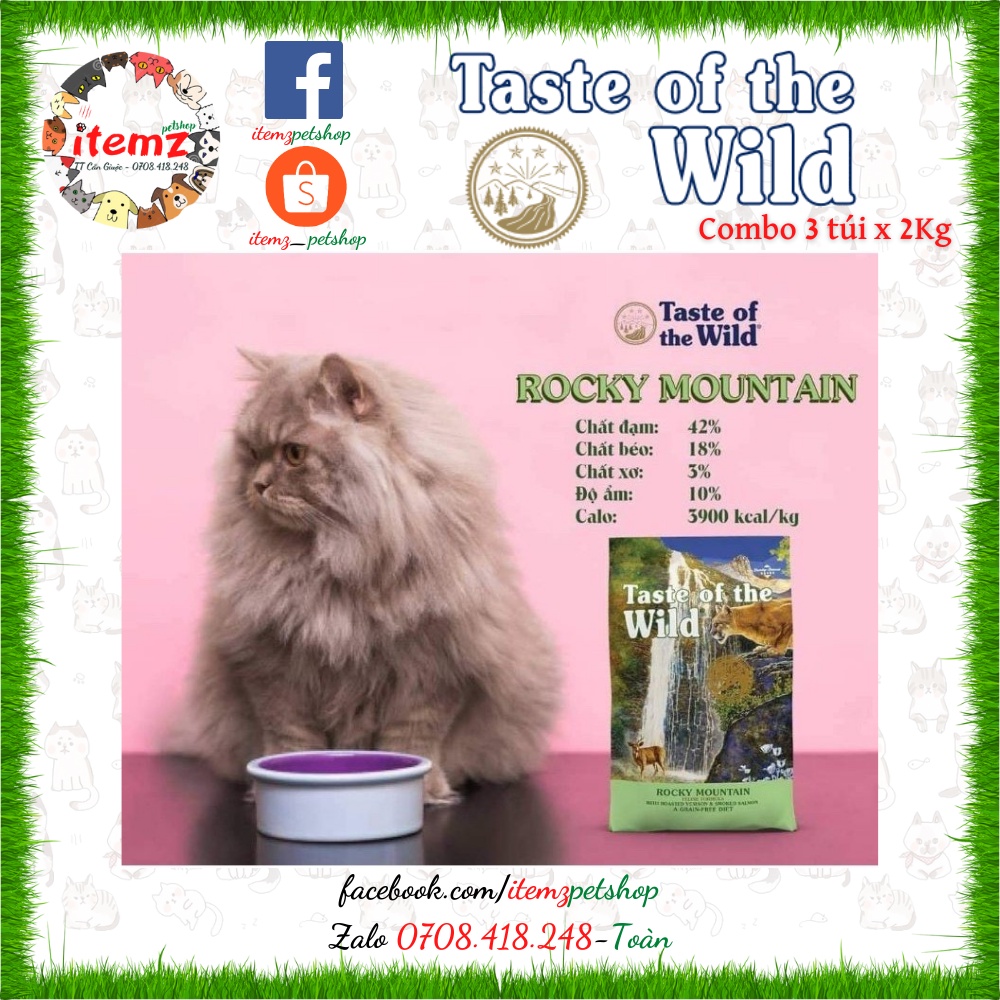 THỨC ĂN HẠT CHO MÈO MỌI LỨA TUỔI - TASTE OF THE WILD