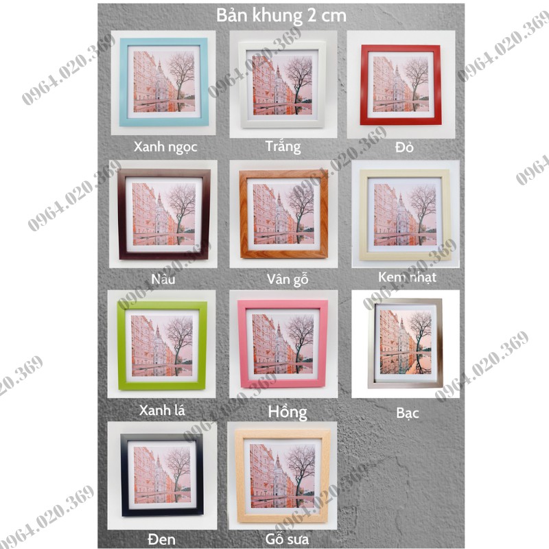 Khung Hình Để Bàn - Khung Hình 13x18 Để bàn Mặt mika Kèm chân đế