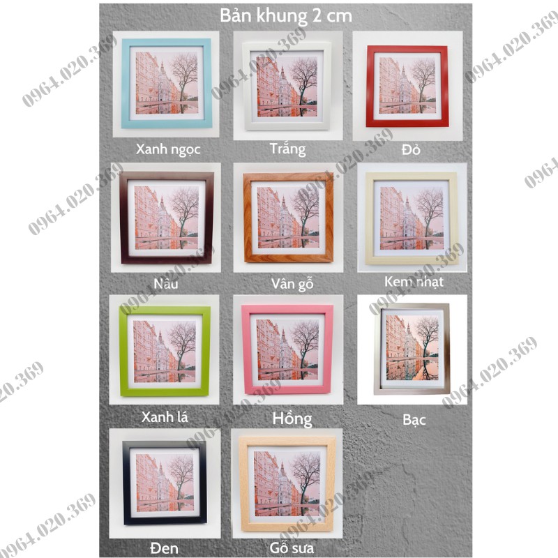 Khung Ảnh Treo Tường 13x18 (Mặt Mika) - Khung Hình Treo Tường Giá Rẻ