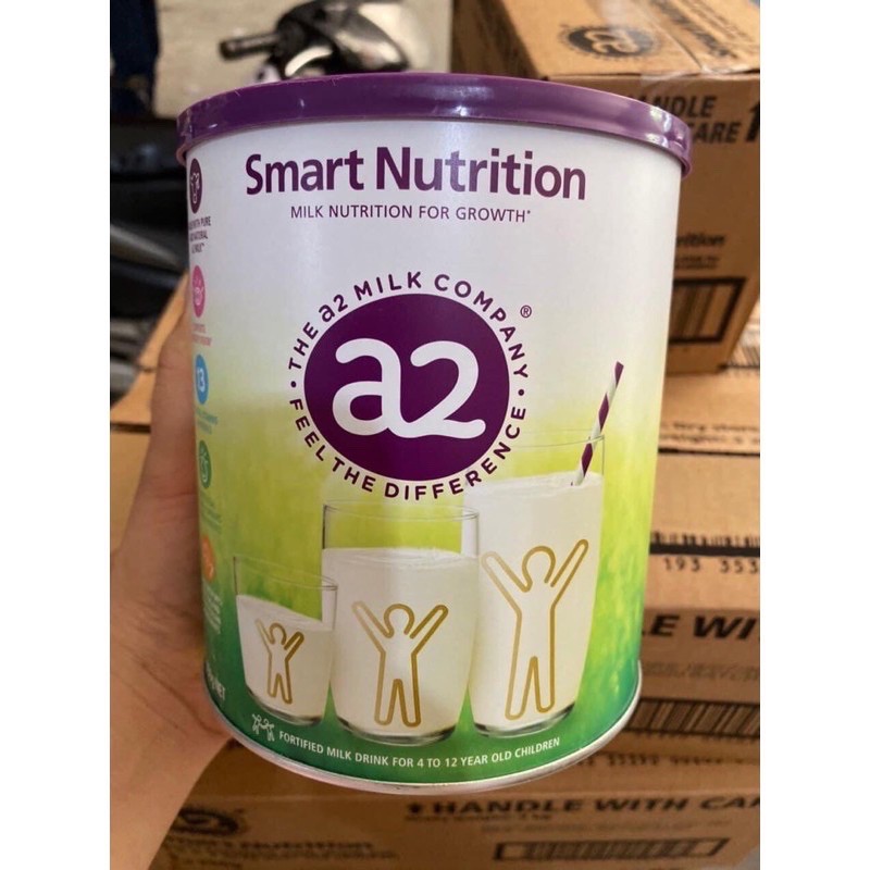 Sữa bột A2 Smart Nutrition lon 750gr tăng chiều cao cho bé tư 4-12 tuổi