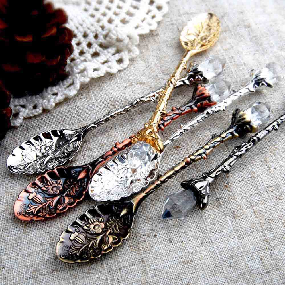 Muỗng nhôm ăn đồ ăn tráng miệng có thiết kế độc đáo