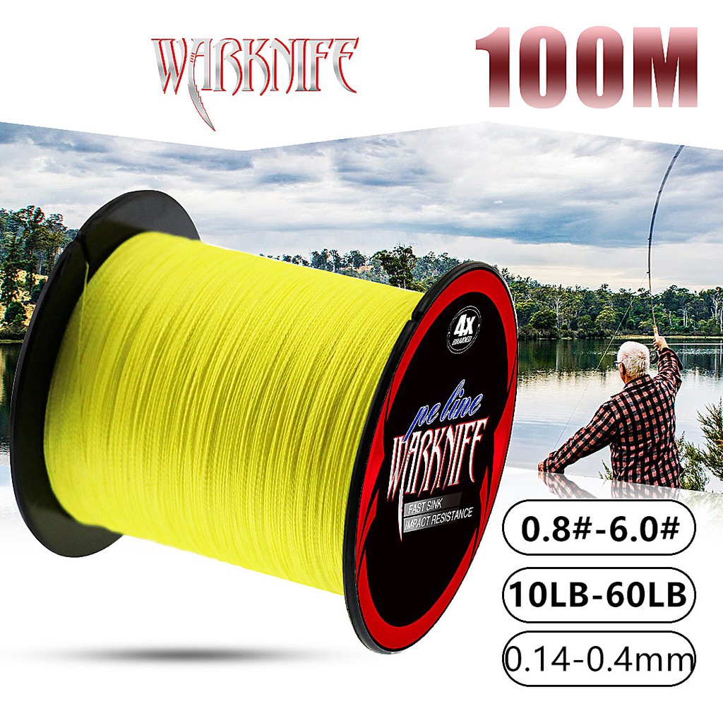 Cuộn Dây Câu Warknife 4 Sợi 100M Bện X4 PE Siêu Bền Siêu Chắc Tiện Dụng
