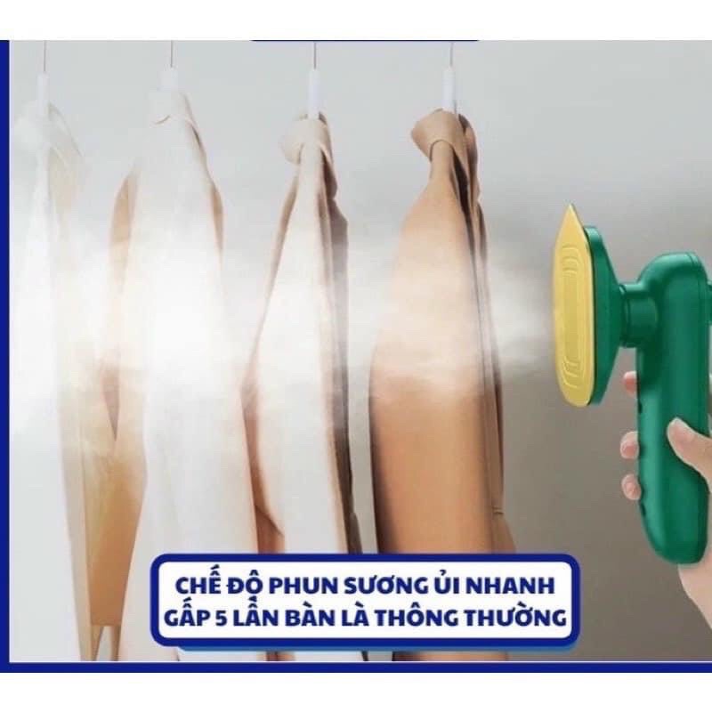 Bàn ủi hơi nước cầm tay 33W Màu Xanh