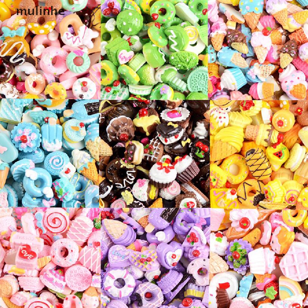 Set 10 Khuôn Làm Bánh Donut Bằng Nhựa Resin DIY