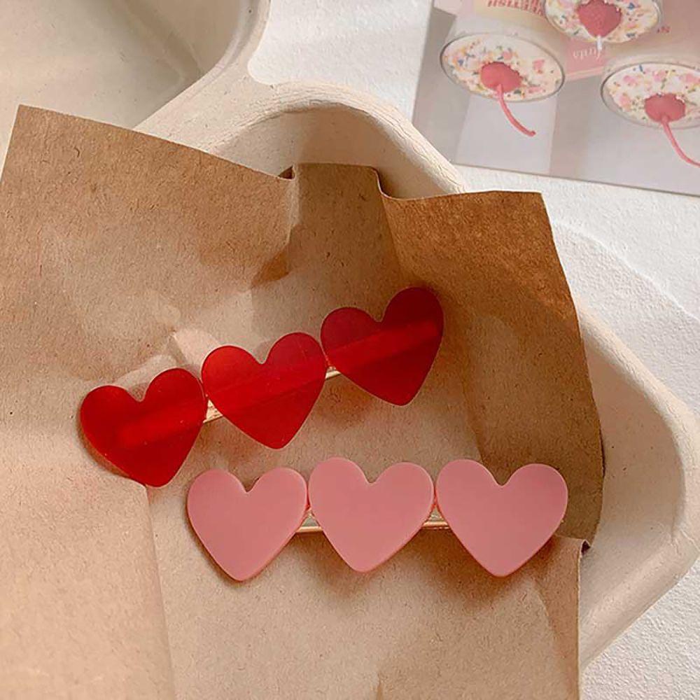 Kẹp Tóc Hình Trái Tim Lấp Lánh Thời Trang Cho Nữ