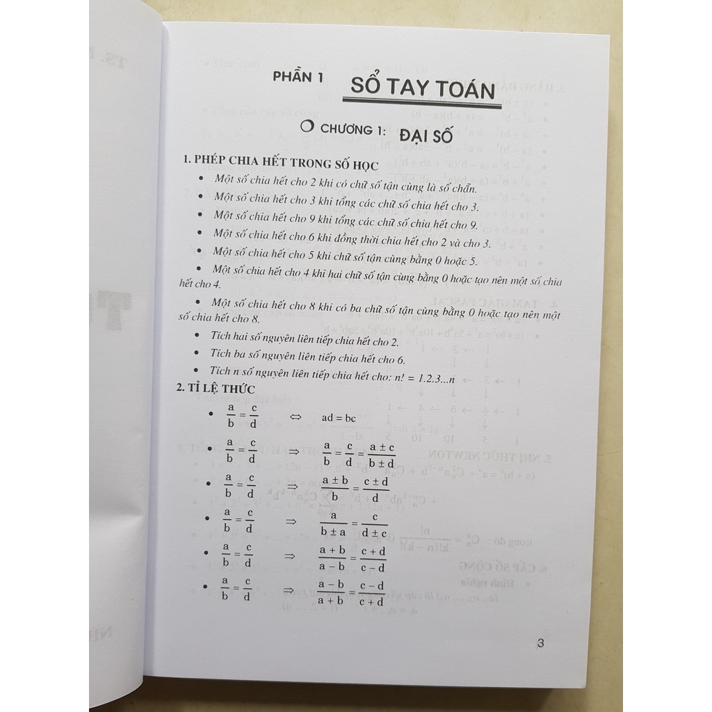 Sách: Sổ tay Toán - Lí - Hóa cấp 3