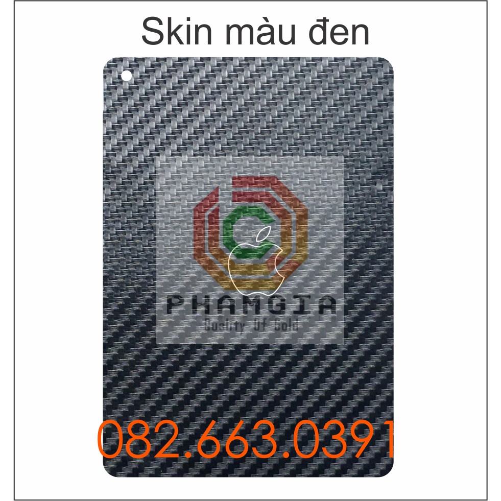 Miếng dán mặt lưng skin carbon Ipad 8 wifi / Ipad mini 5 (2019) mini 6 (2021)