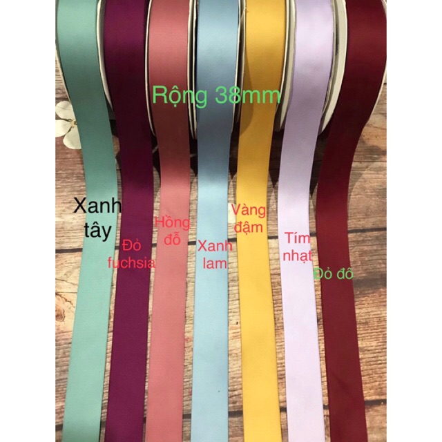 3m ruy băng lụa mờ rộng 38mm