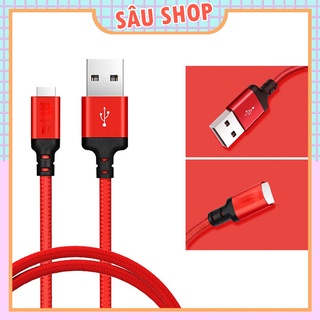 Dây Cáp Sạc X14 Bọc Dù Chống Rối, Chống Đứt